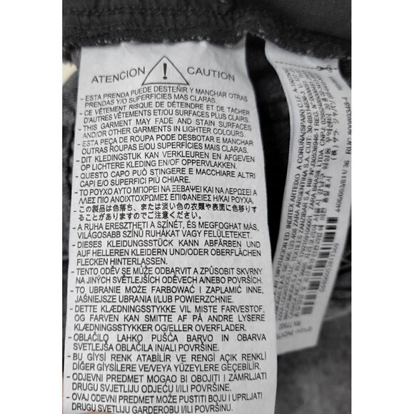 Zara X Disney Toy Story Paper Bag Jeans Pants Black Size US 4 - Picture 15 of 16